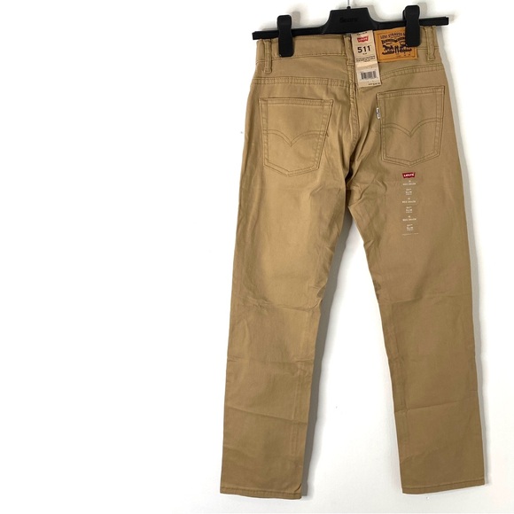 Levi’s 511 Slim Tan Beige Straight Leg Pant NWT - Picture 4 of 8